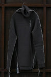 BORIS BIDJAN SABERI turtleneck sweater AW23 WKN8.2 VAR.3 charcoal gray